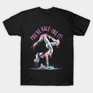 Funny yoga motivation quote, yoga gift, yoga tee T-Shirt